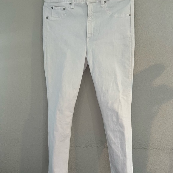 EUC Rag & Bone high rise ankle skinny white jeans-32 - Picture 2 of 5